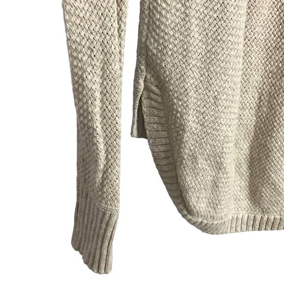 Madewell Chronicle Texture Pullover Sweater Heather Sand Tan Beige sz XS - Picture 8 of 10